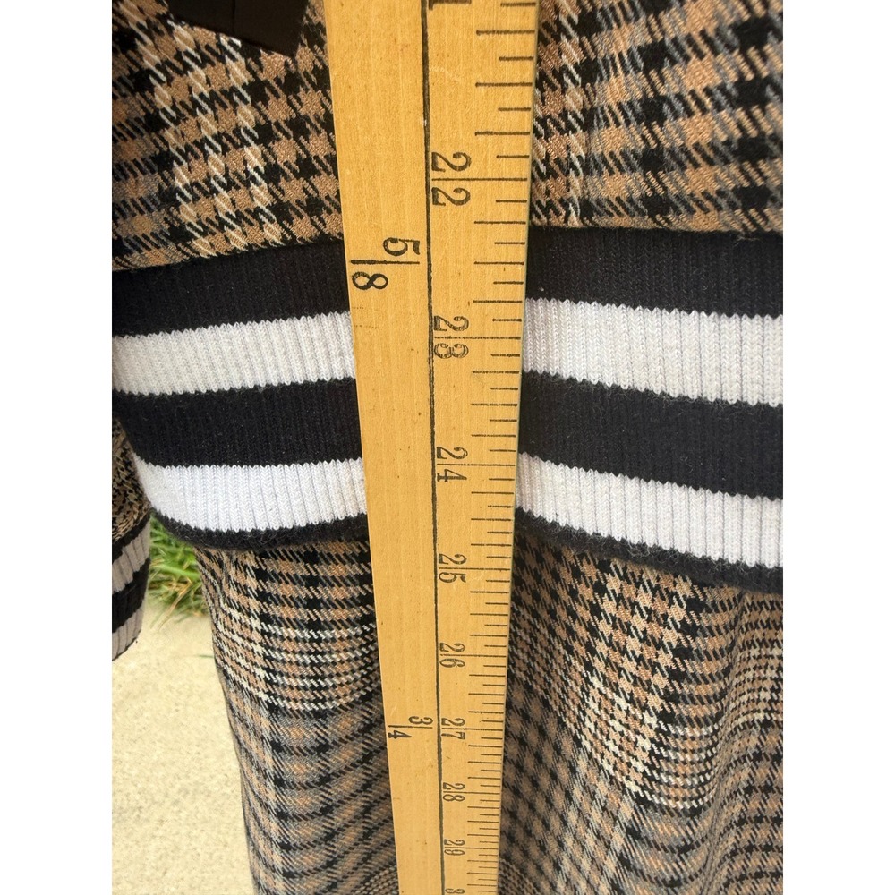 Nina Parker Macy's Plaid Bomber Jacket Wide Leg Pants Set 2X 20W Plus - Picture 5 of 13